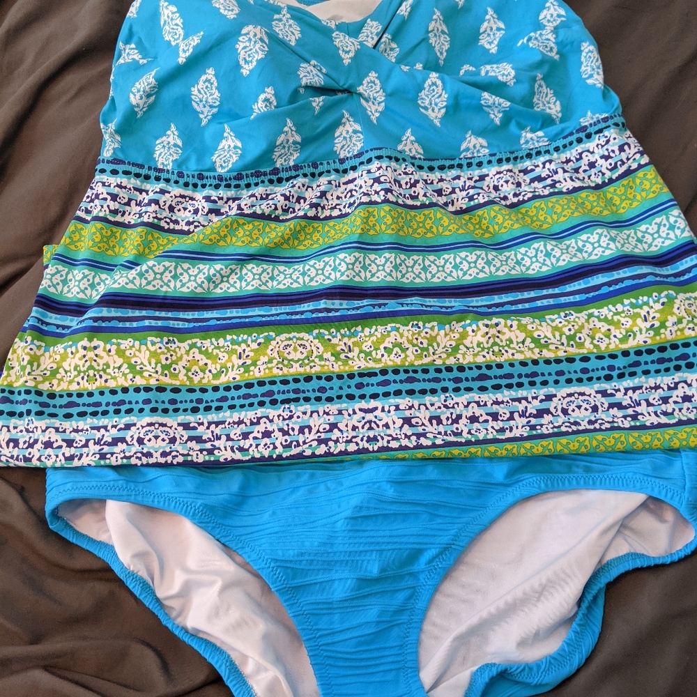 New Lands End Plus Size Swim Dress